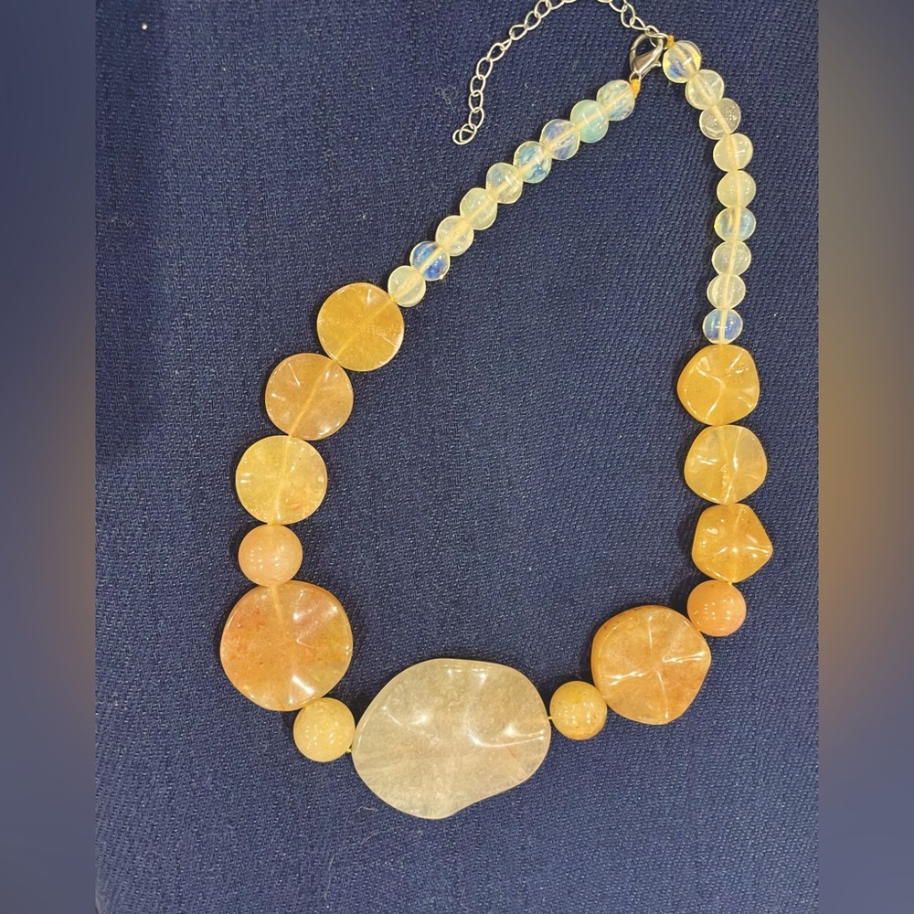 Gorgeous Stone Statement Necklace - image 1
